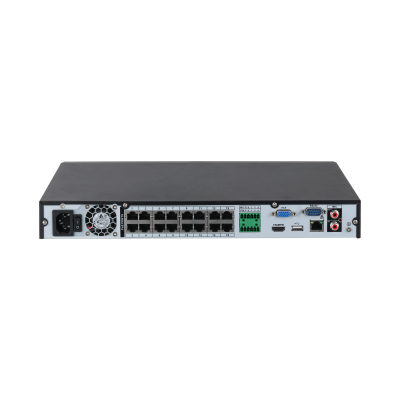Dahua IP-Rekorder 16 Kanäle, 16 PoE-Ports, bis 2MP, H.256+, 2 SATA à 16TB-2