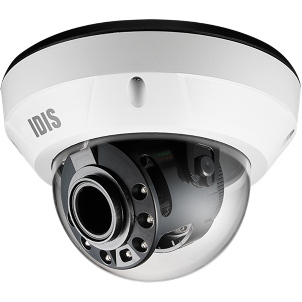 IDIS IP-Dome-Kamera 8MP, 2,7-13,5mm Motorzoom, IR40m, NDAA-3