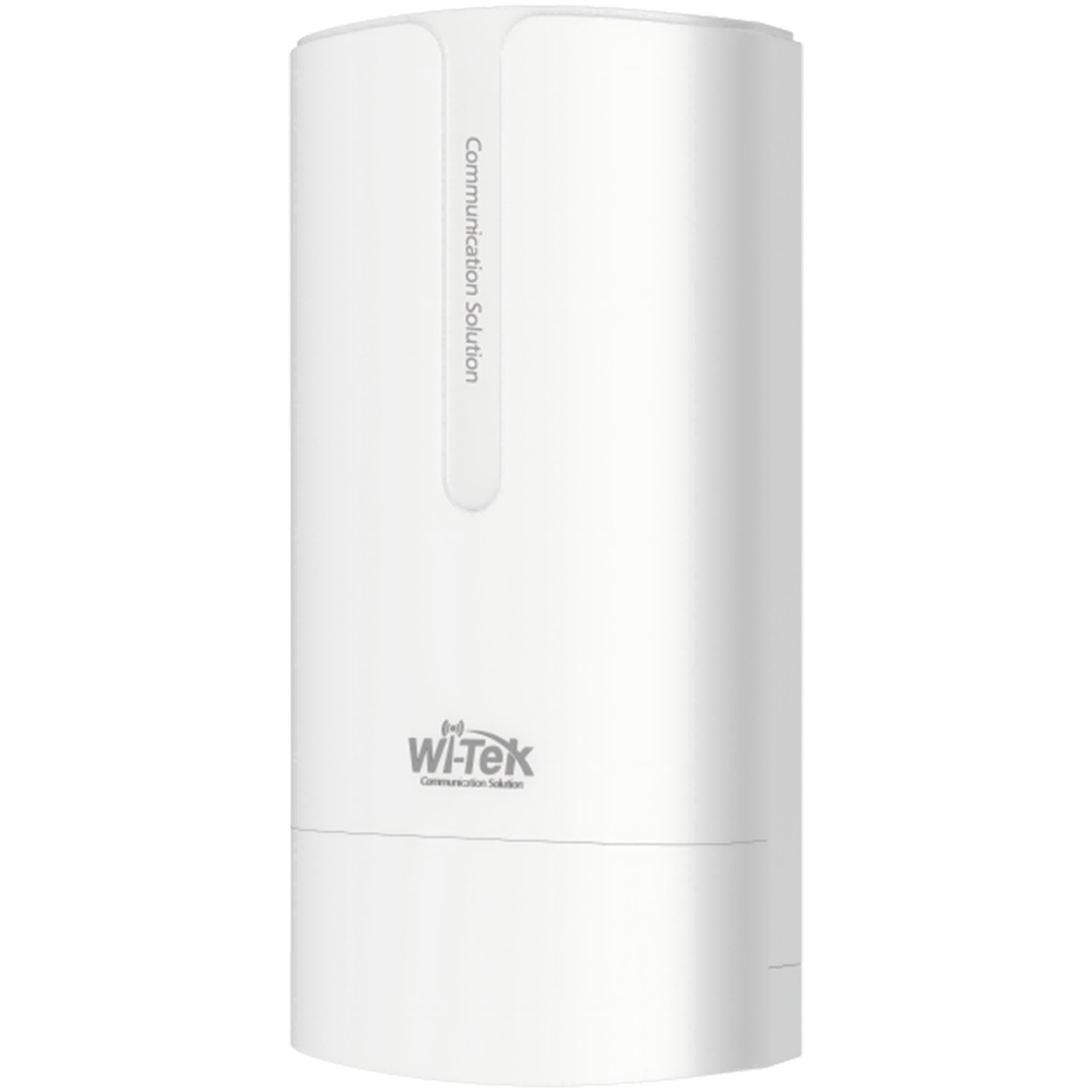 Wi-Tek WLAN Transmitter, 1 Paar, 2 Ports, 5 GHz, 3 km Reichweite, IP65, weiß, Mast, Wand-1