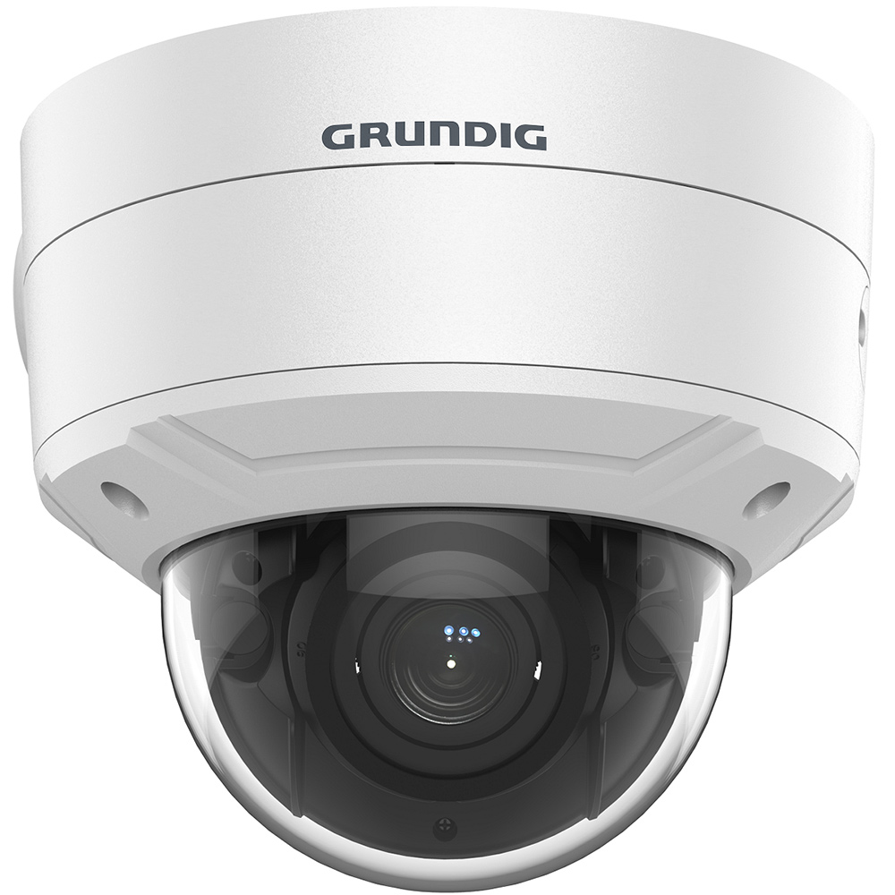 Grundig IP-Dome-Kamera, 8MP, 2,8 - 12mm, IR40m, IP66, PoE, weiß-1