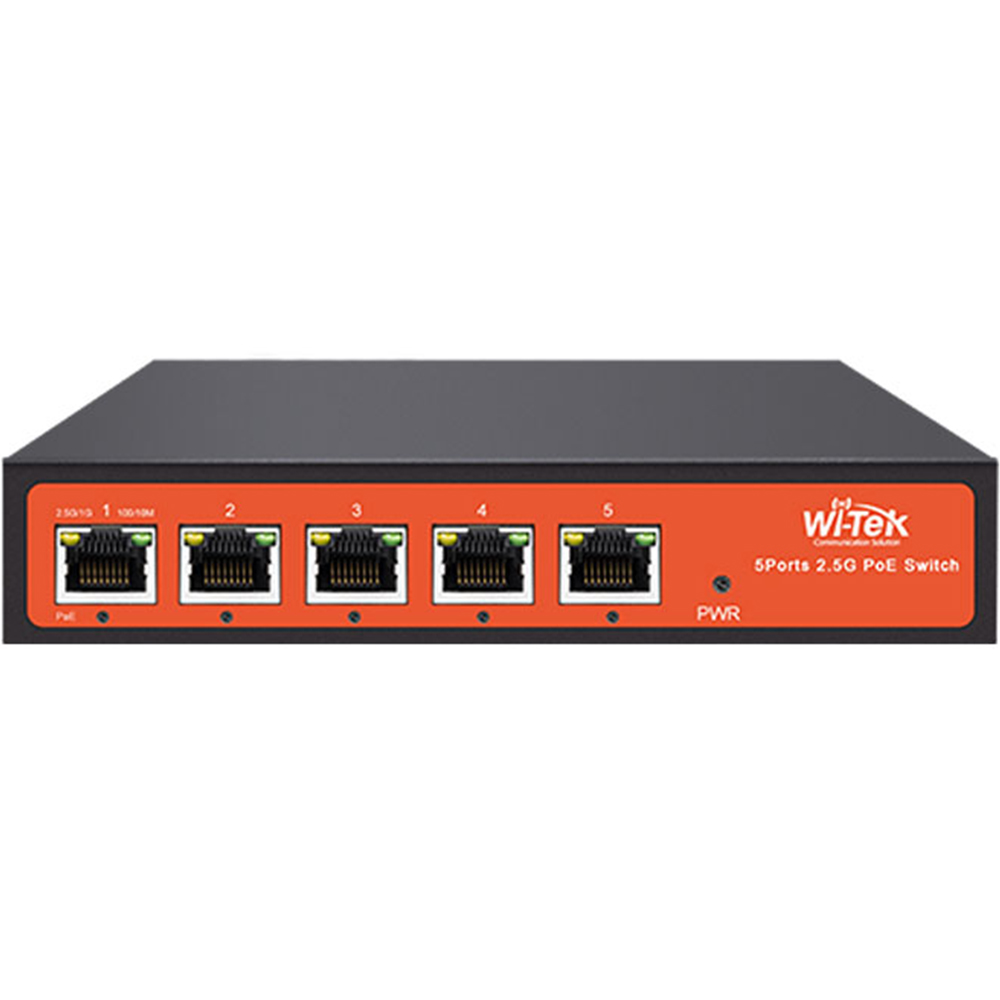 Witek Ethernet-Switch, 5 Ports, 4 Ports PoE, Desktop-1