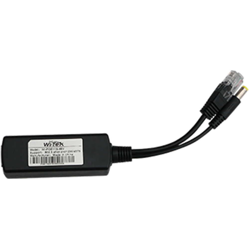 Wi-Tek PoE-Splitter, 2 Ports, 30 W, schwarz, Desktop-1