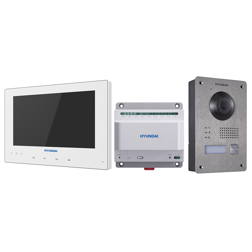 Hyundai Videogegensprechanlagen-Kit, UP, 2-Draht, inkl. Netzteil