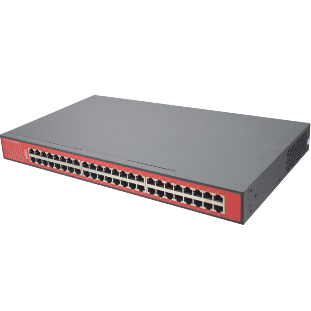 Witek Gigabit-Ethernet-Switch, 48 Ports PoE, 250m, Desktop, Wandmontage-4