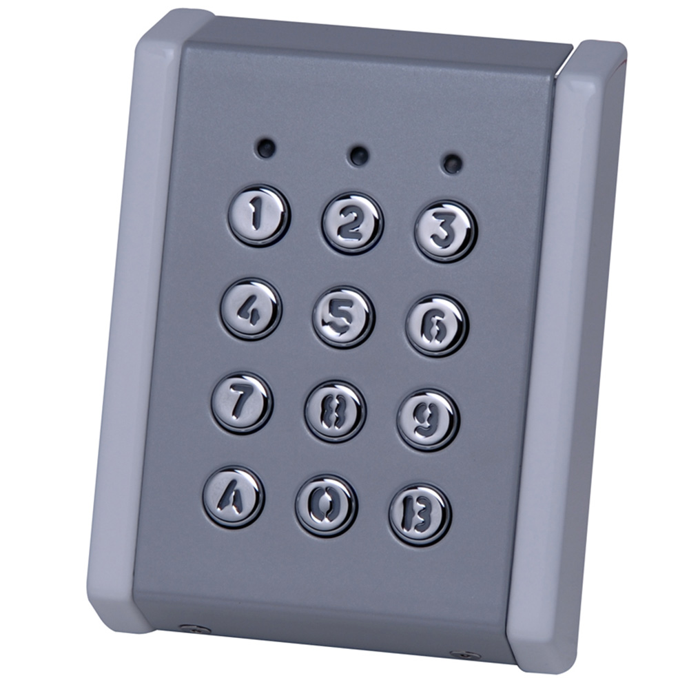 Visual Plus Slave-Codeschalter, Metalltastatur, Aluminium, grau/chrom-1