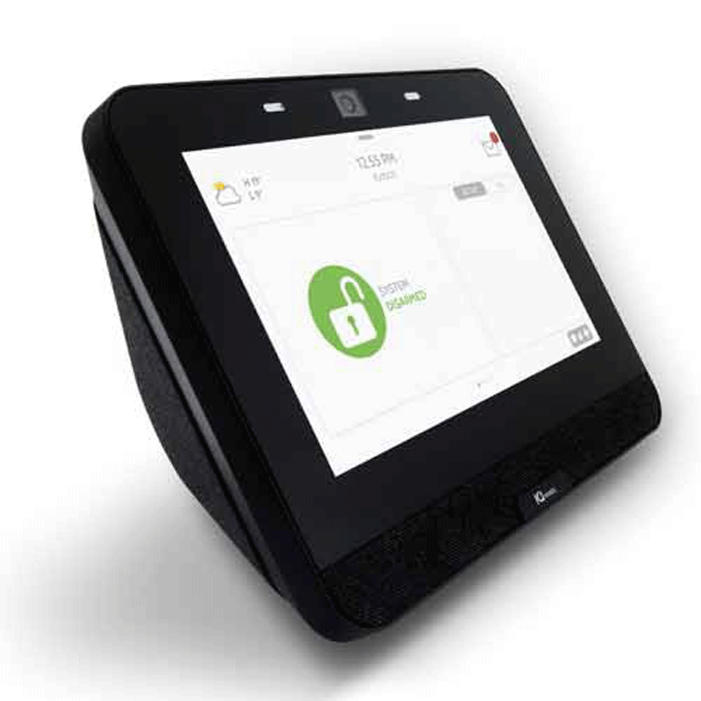 Qolsys IQ4 Funk-Alarmzentrale, schwarz, 7“ Touchscreen, kompatibel mit PowerG-2