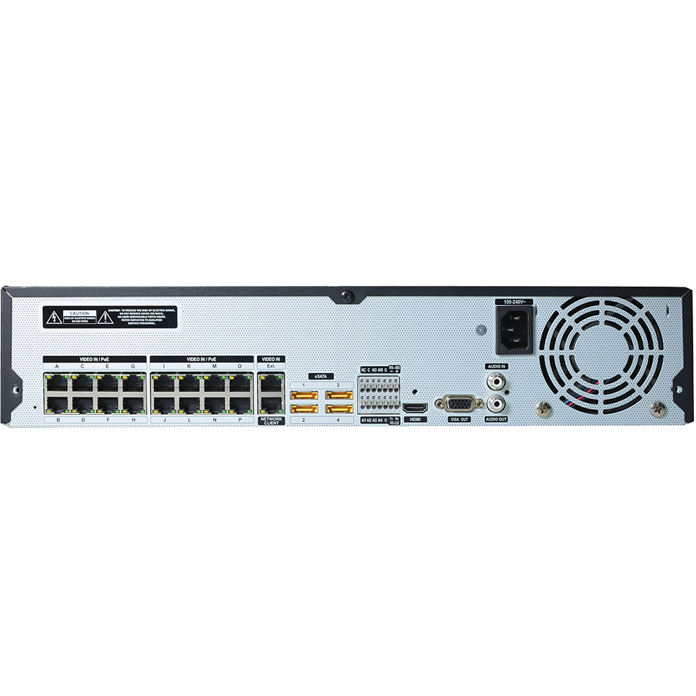 IDIS IP-Rekorder 4K, 32 Kanal, 2TB, PoE, NDAA-2