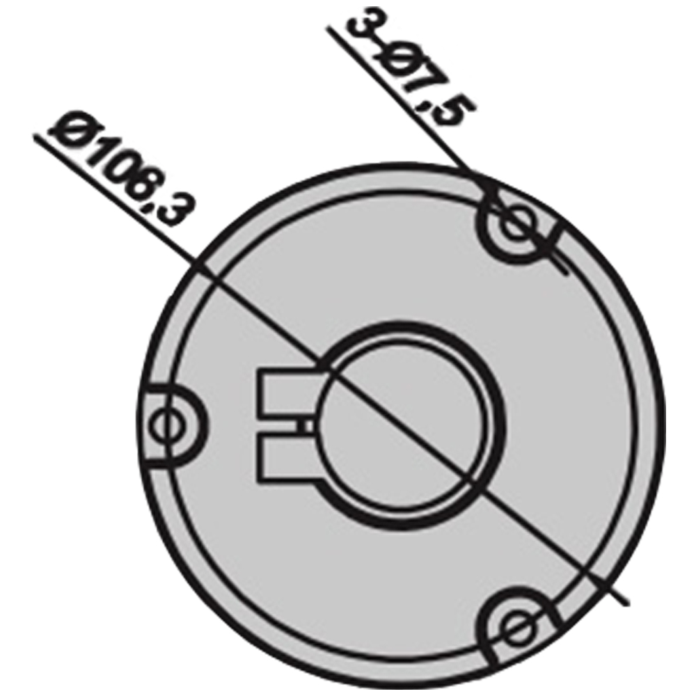 Haltestange gewinkelt, Ø38mm, 200x600mm-4