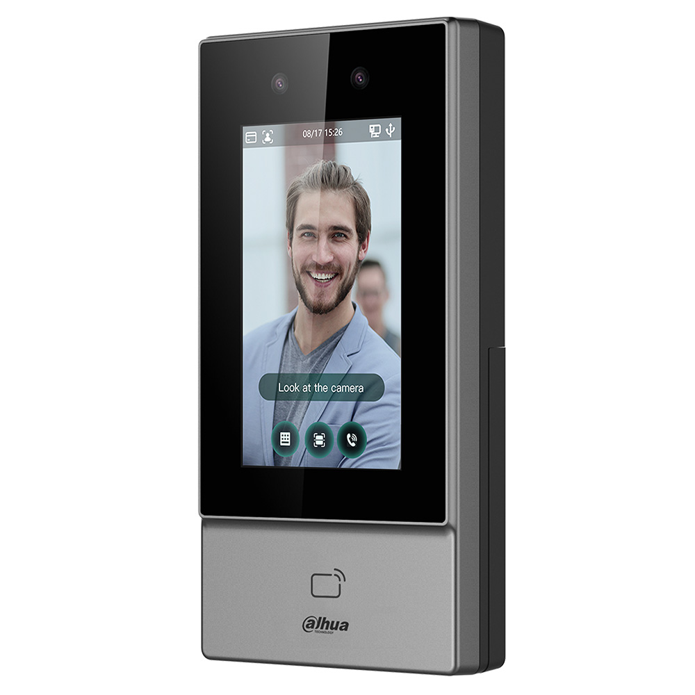Dahua Wlan-IP-Zutrittsmodul mit Gesichtserkennung, 2MP, 4,3“ LCD-Touch-Display, PoE-4