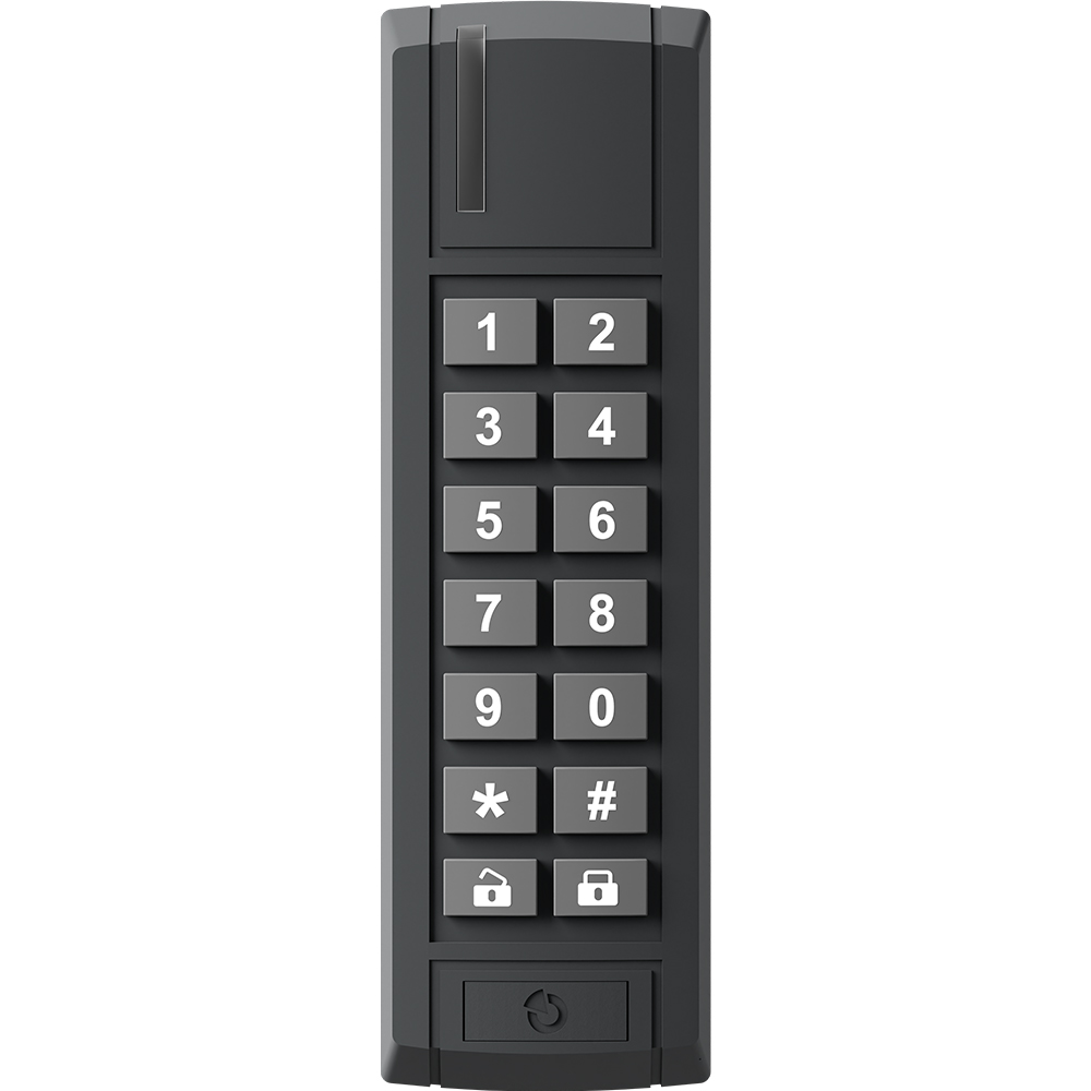 Jablotron BUS-Bedienteil mit Lesegerät für den Außenbereich, NFC/Mifare 13,56MHz, anthrazit-2