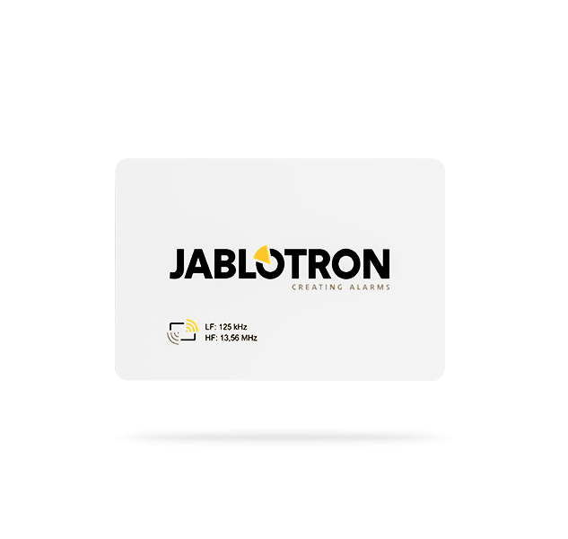 JA-193J Jablotron Dual-RFID Karte weiß, 125kHz/Mifare 13,56MHz