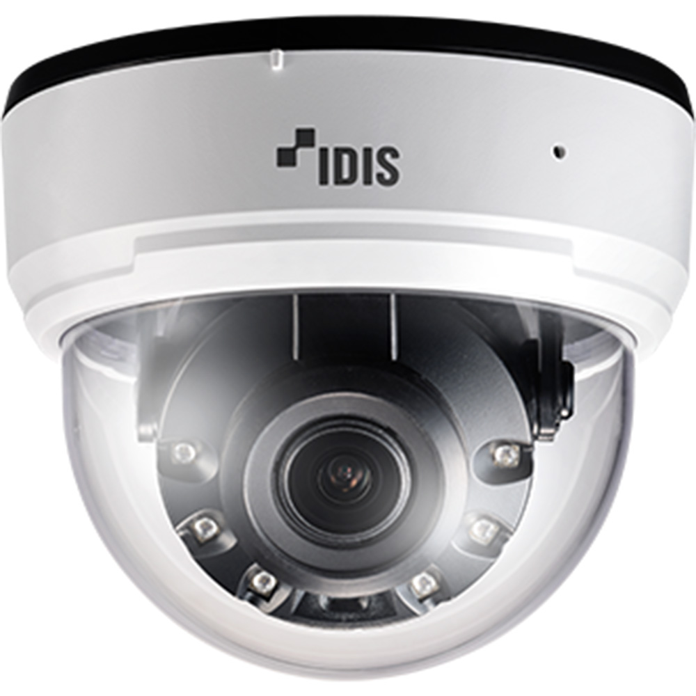 IDIS IP-Dome-Kamera 5MP, 2,7-13,5mm Motorzoom, IR40m, NDAA-1