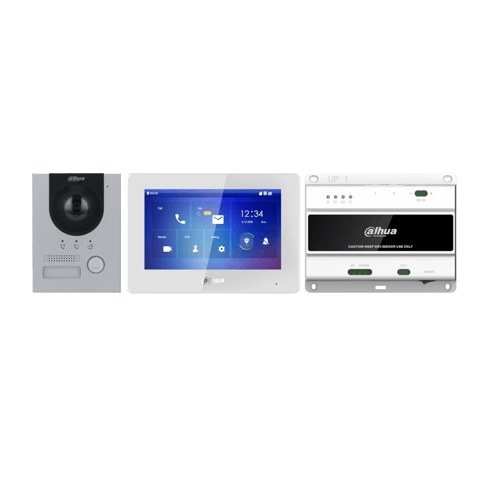 Dahua 2-Draht AP-Set - Videogegensprechanlage, DHI-KTD01(S)