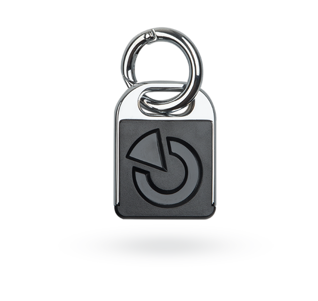 JA-195J Jablotron RFID-Schlüsselanhänger schwarz/chrom